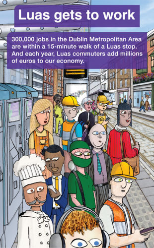 Luas gets to work