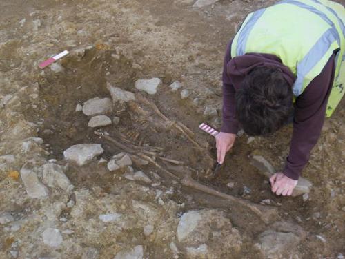 isolated female burial