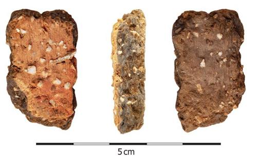 Sherd of carinated bowl pottery (Ian Russell, ACSU)