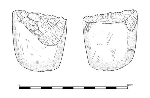 Illustration of the Shankill axe (Drawing: John Murphy).